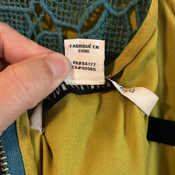 Diane von Furstenberg Carpreena Mini Pebble Lace Sleeveless Teal Green Dress 12 - Picture 13 of 16